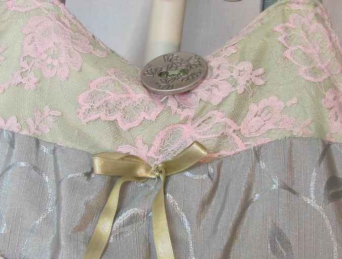 large image of art item: bag – gray pouch pink
