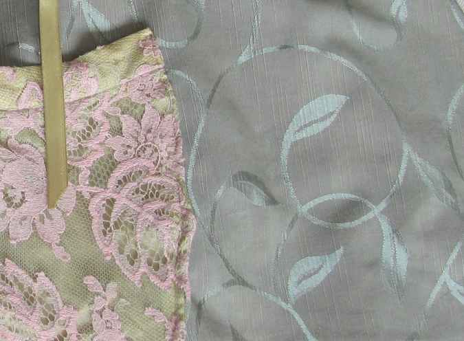 large image of art item: bag – gray pouch pink