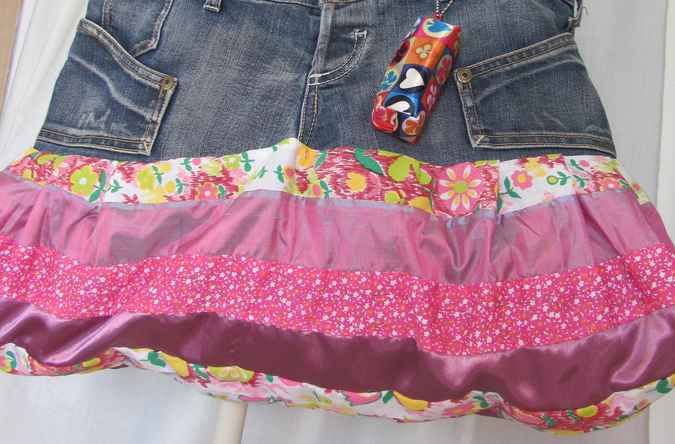 large image of art item: bag – jeans quilt halfhalf