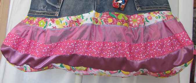large image of art item: bag – jeans quilt halfhalf