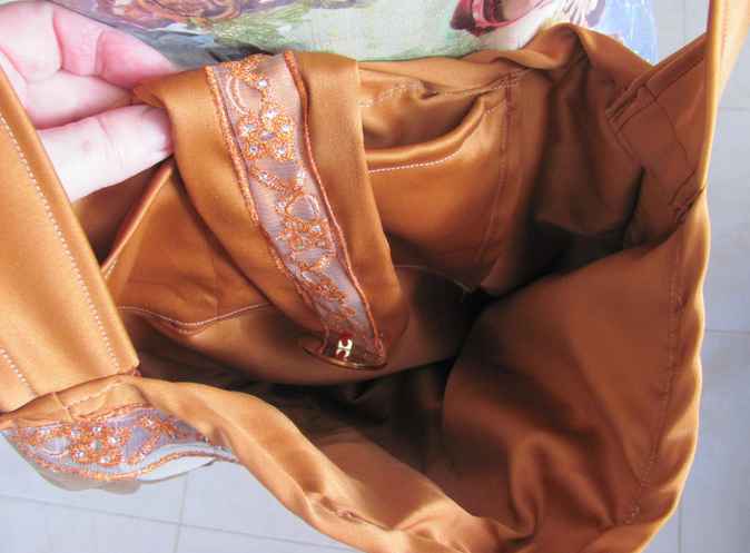 large image of art item: bag – leathery checkred crimson white button gold