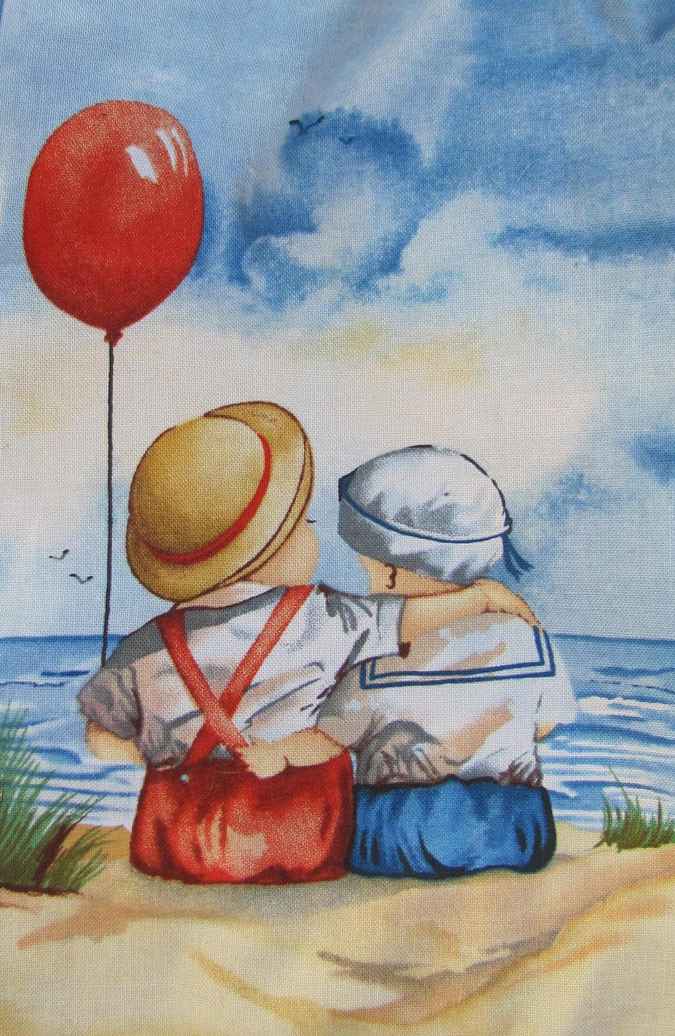 large image of art item: bag – on the seashore with baloon