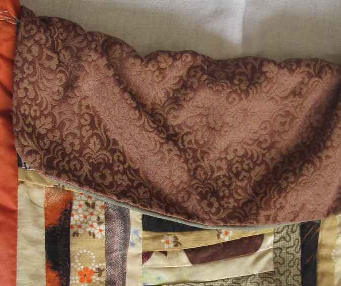 large image of art item: bag – orange brown