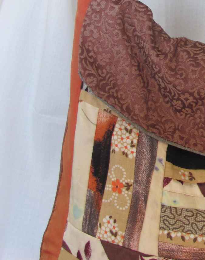 large image of art item: bag – orange brown