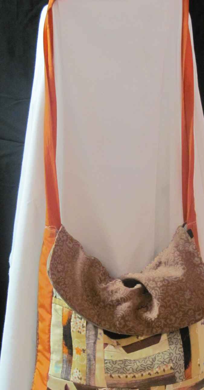large image of art item: bag – orange brown