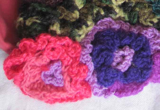large image of art item: bag – punch banana crochet flowers