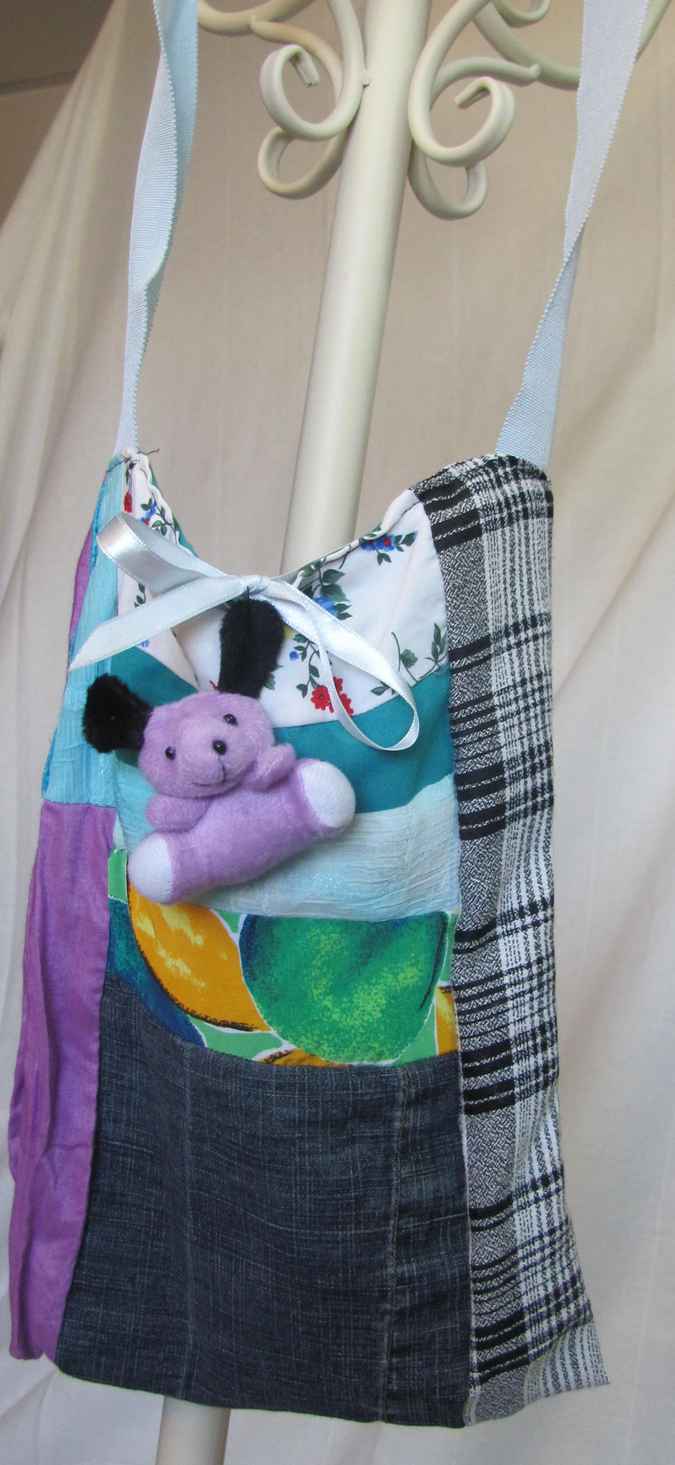 large image of art item: bag – quiltwork fuzzy bunny