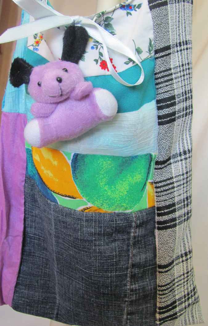 large image of art item: bag – quiltwork fuzzy bunny