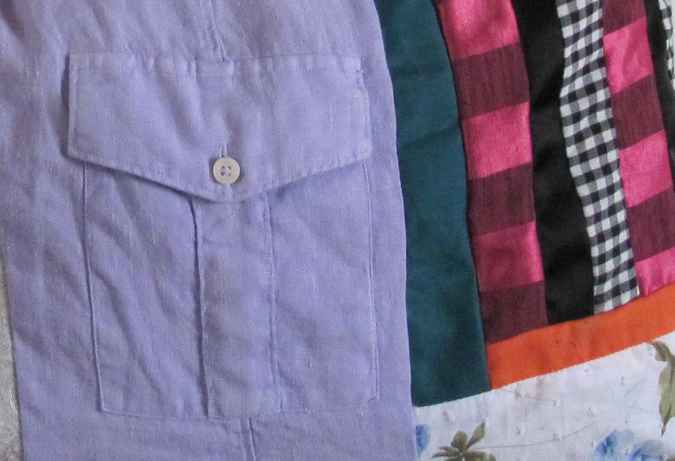 large image of art item: bag – quiltwork violet white crimson