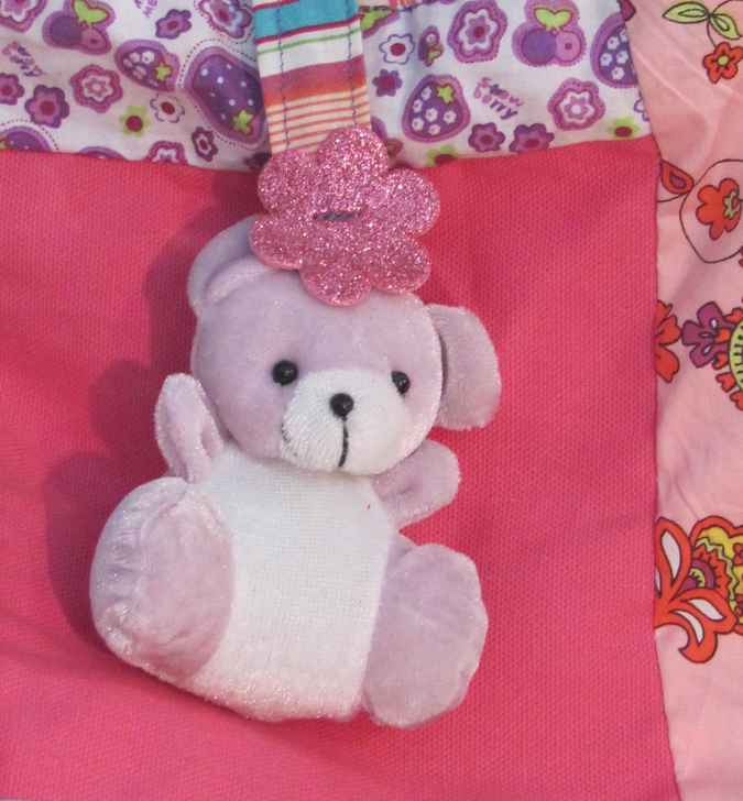 large image of art item: bag – teddy bear pink