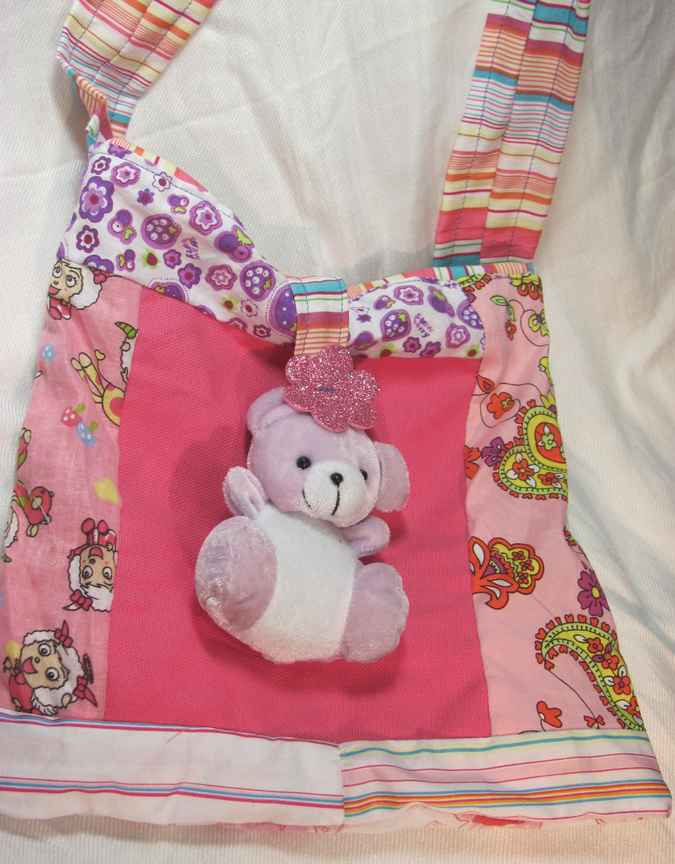 large image of art item: bag – teddy bear pink