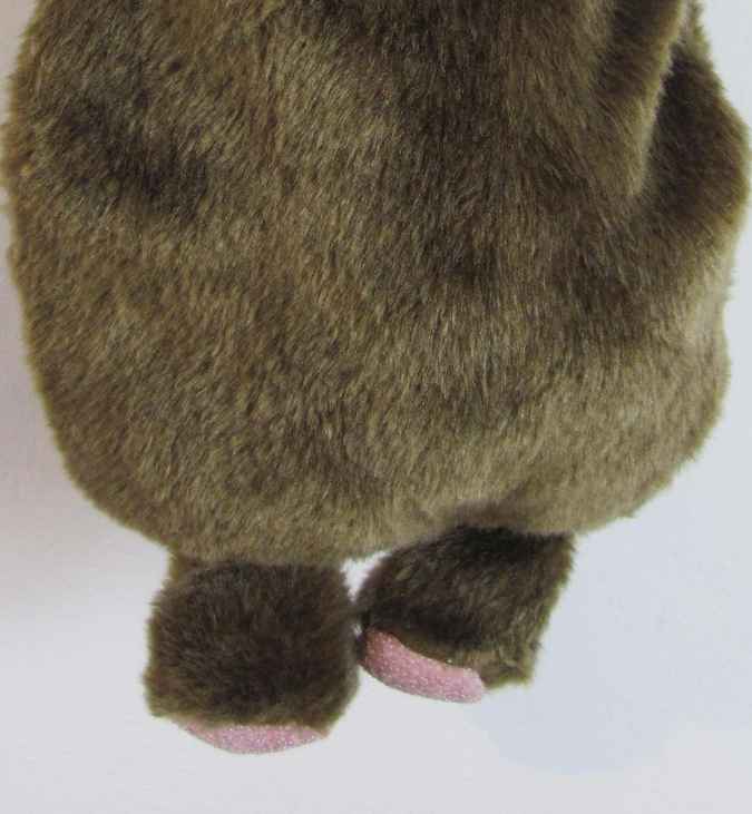 large image of art item: bag – teddy bear zipper brown
