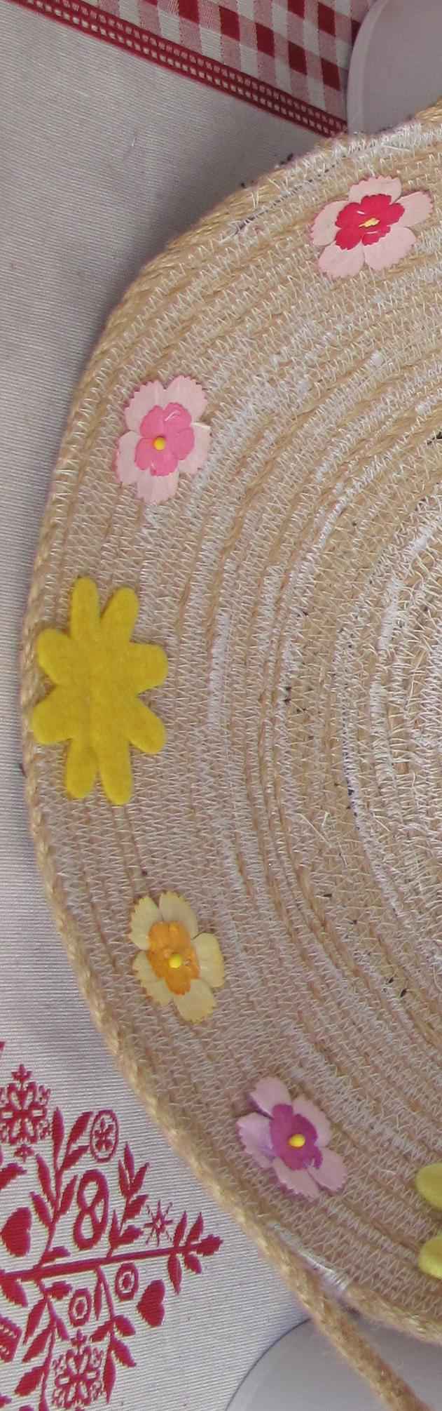 large image of art item: basket – dove flowers khaki