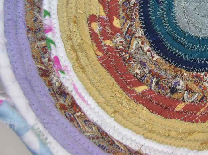 large image of art item: basket – flowers yellow white blue red