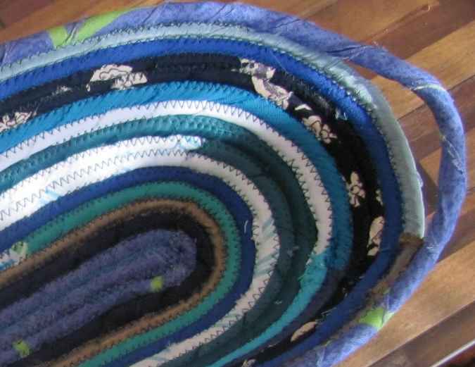 large image of art item: basket – long blue