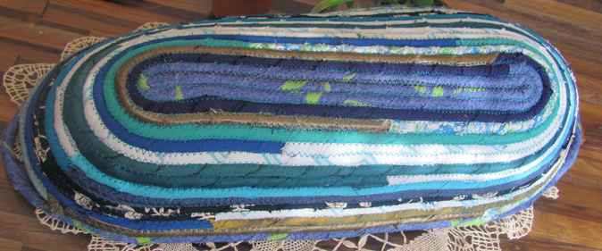 large image of art item: basket – long blue