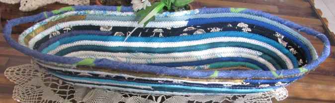 large image of art item: basket – long blue