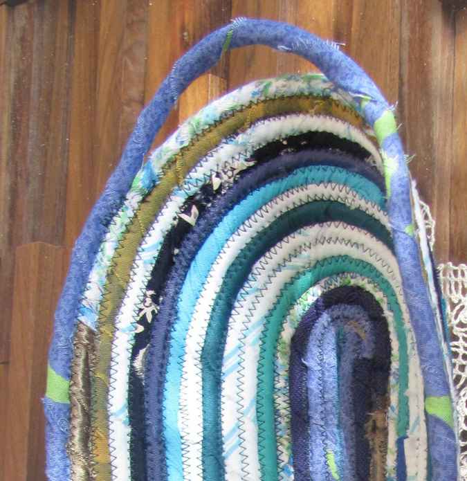 large image of art item: basket – long blue