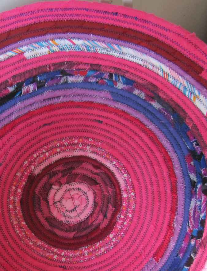 large image of art item: basket – pink purple red