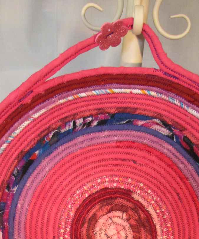 large image of art item: basket – pink purple red