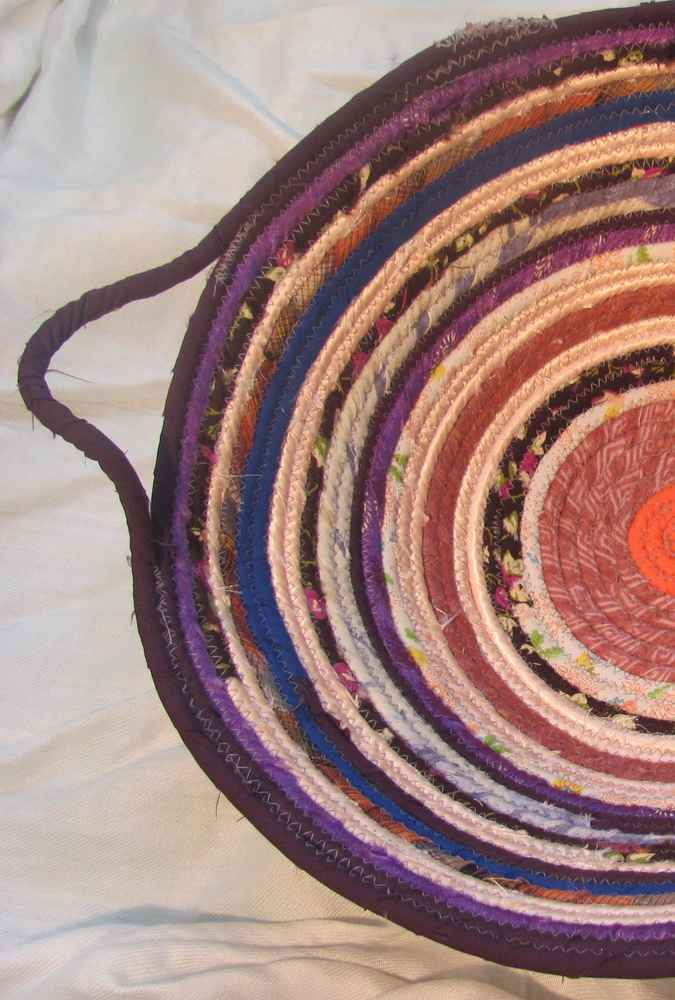 large image of art item: basket – purple peach