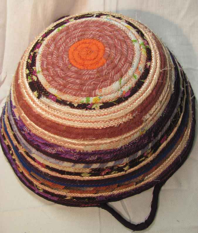 large image of art item: basket – purple peach