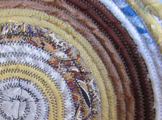 large image of art item: basket – yellow brown