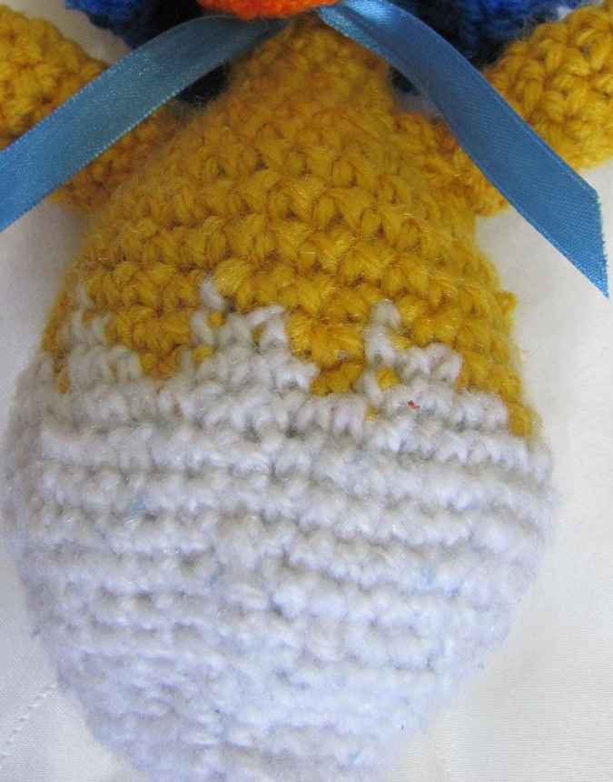 large image of art item: doll – baby chick crochet