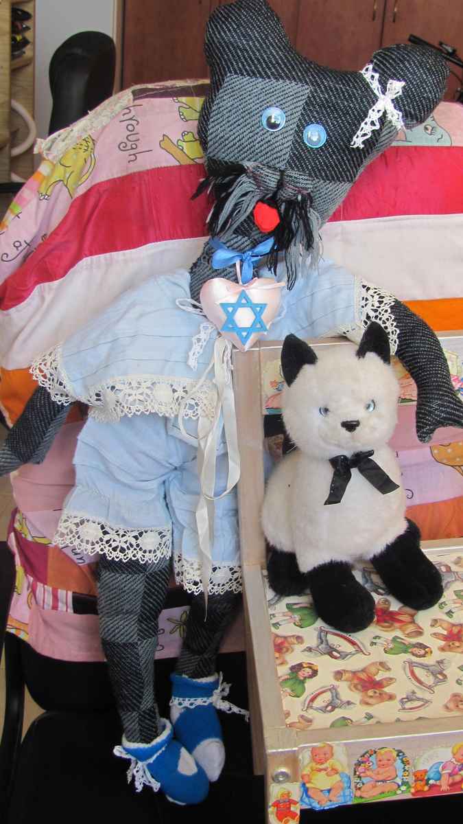 large image of art item: doll – cat