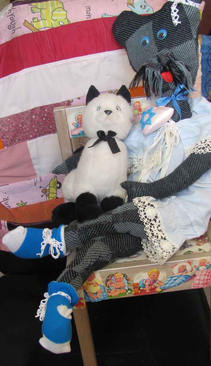 large image of art item: doll – cat