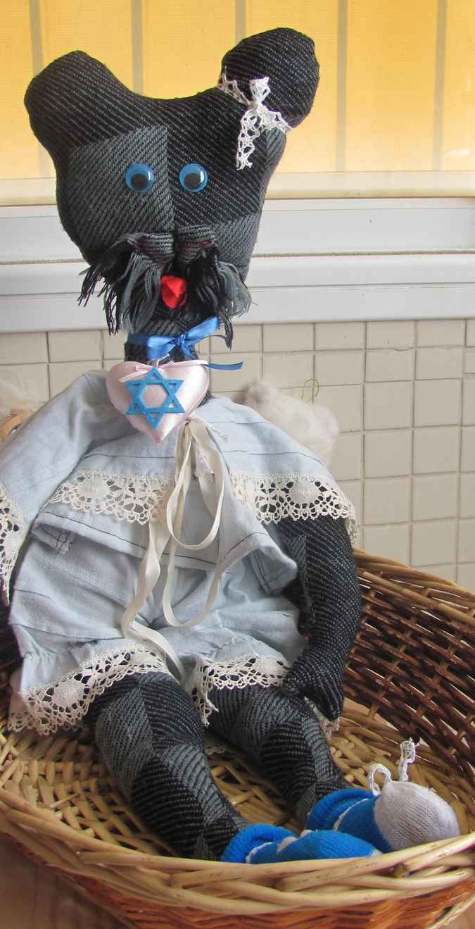 large image of art item: doll – cat