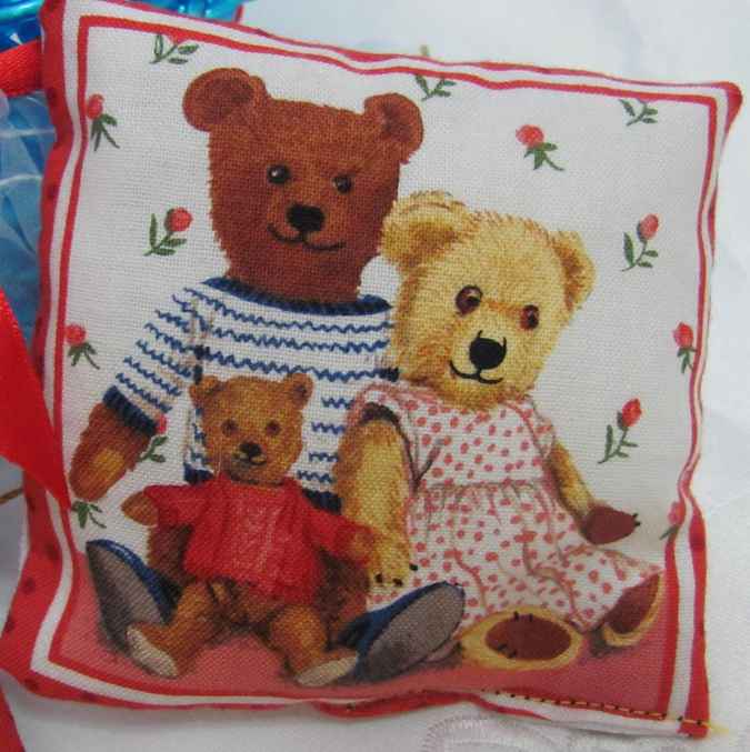 large image of art item: doll – doll with crocheted cradle
