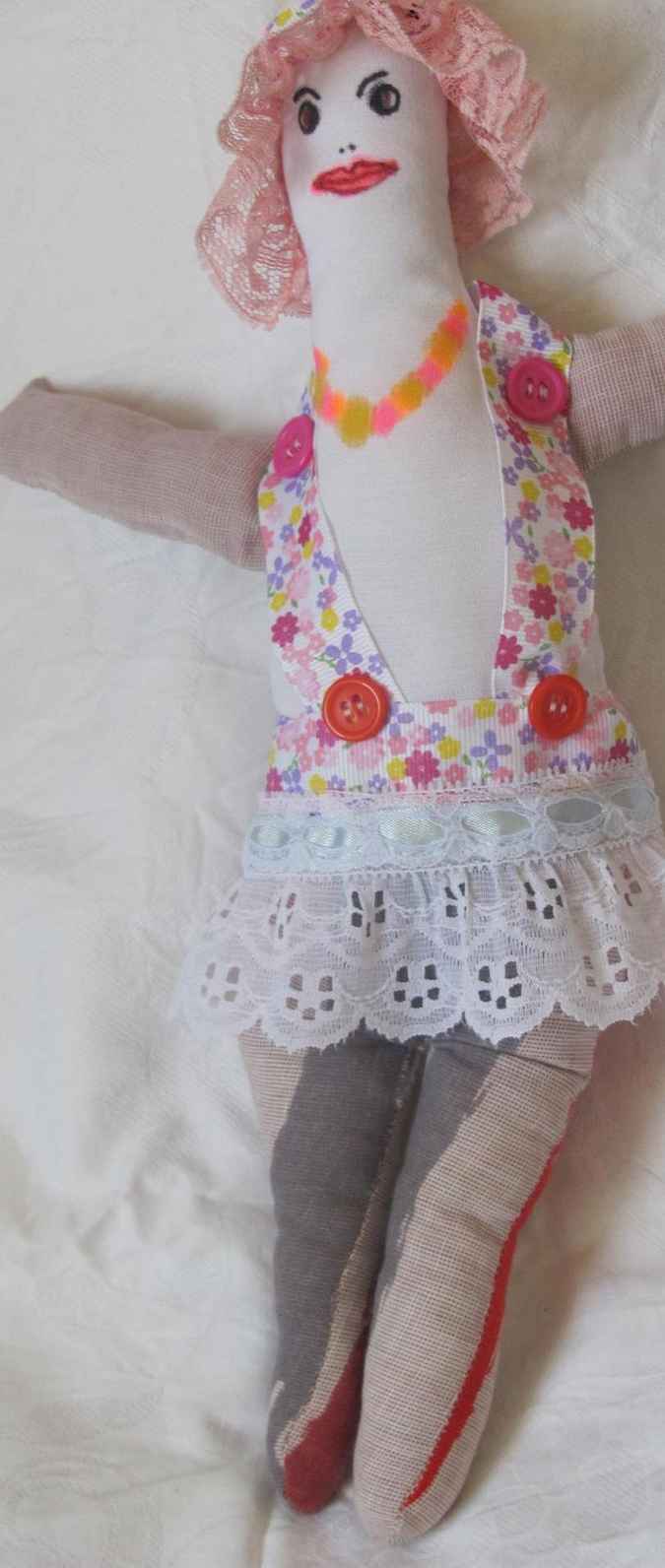 large image of art item: doll – doll with lace