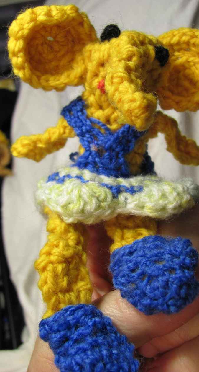 large image of art item: doll – finger puppet elephant
