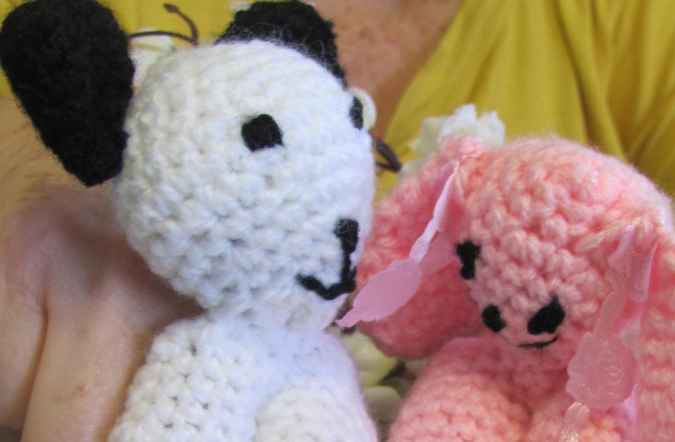 large image of art item: doll – finger puppets crochet