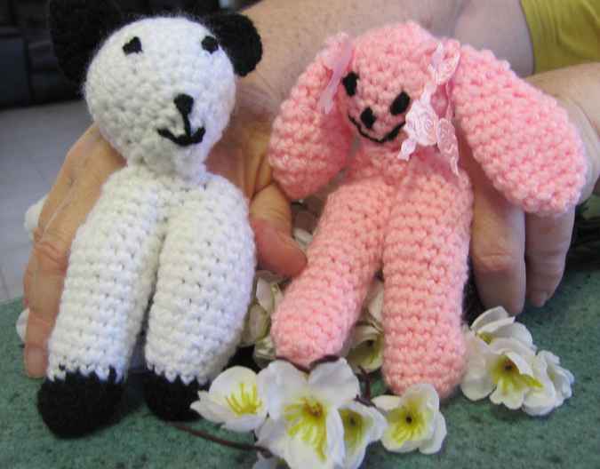 large image of art item: doll – finger puppets crochet