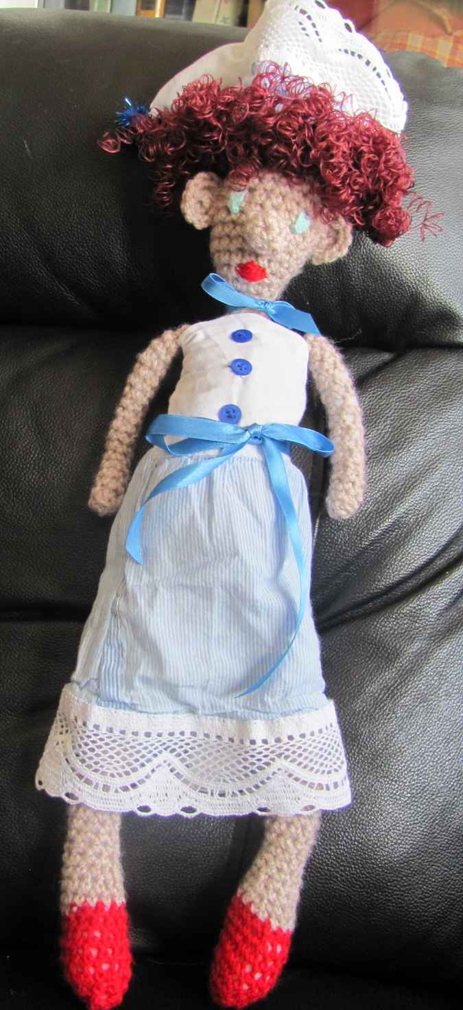 large image of art item: doll – nurse