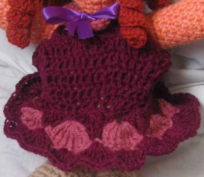large image of art item: doll – redheaded crochet