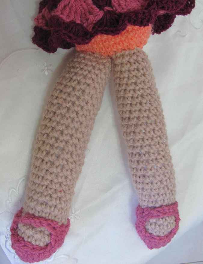 large image of art item: doll – redheaded crochet