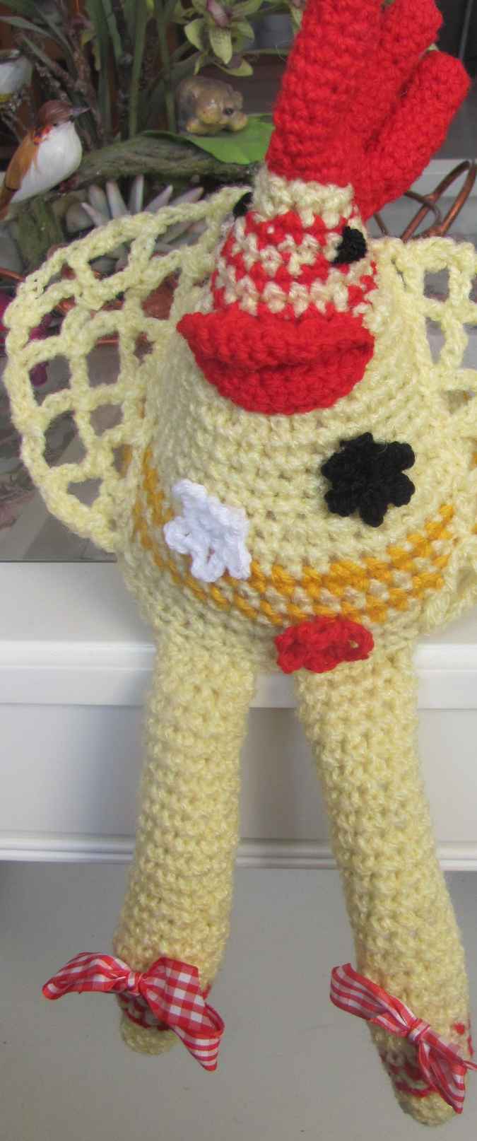 large image of art item: doll – rooster white
