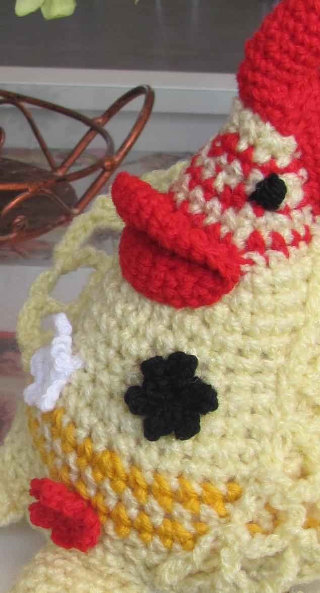 large image of art item: doll – rooster white