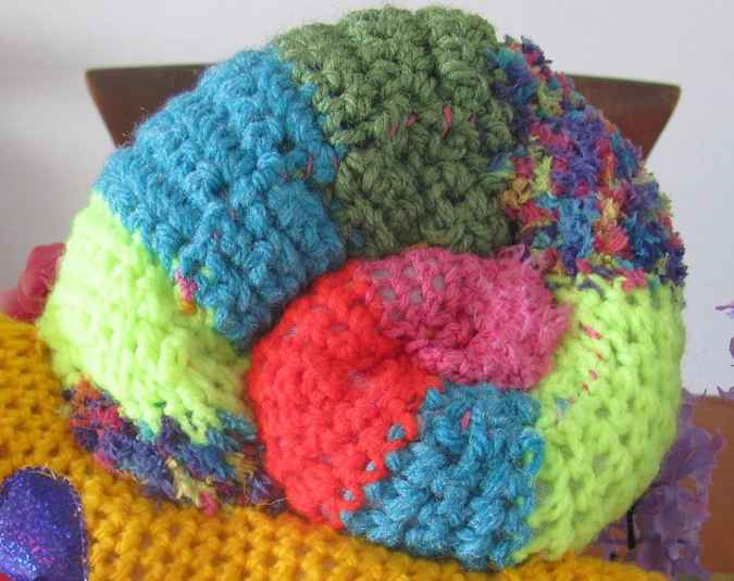large image of art item: doll – snail crochet