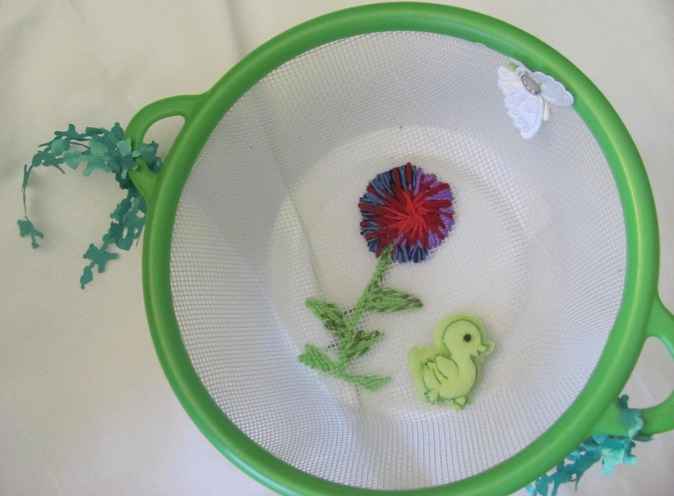 large image of art item: decor – green duckling net