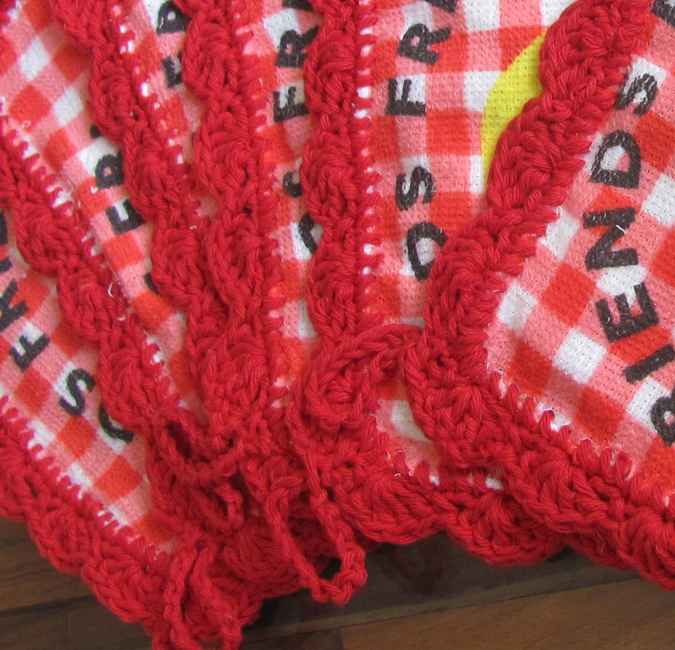 large image of art item: decor – coasters red checkered
