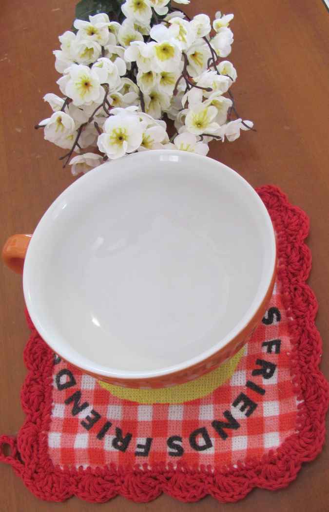 large image of art item: decor – coasters red checkered