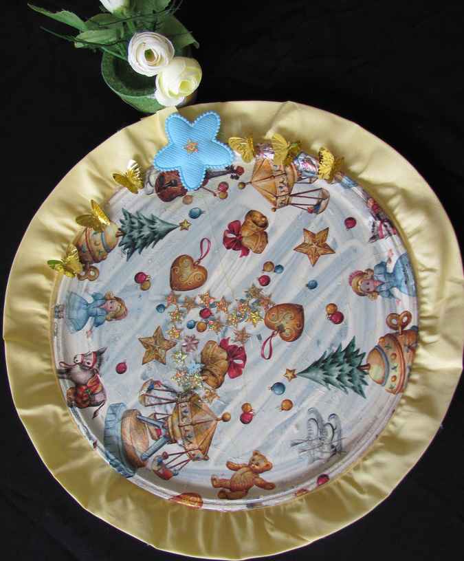 large image of art item: decor – plate christmas
