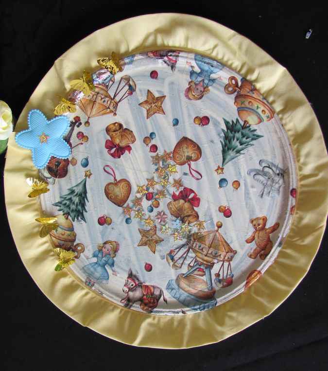 large image of art item: decor – plate christmas