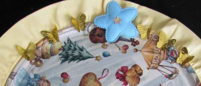 large image of art item: decor – plate christmas