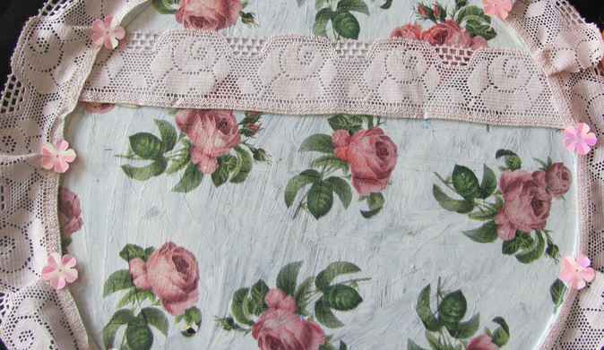 large image of art item: decor – plate pink rose pink