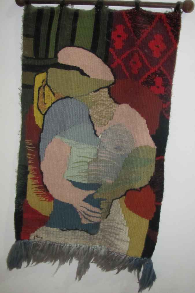 large image of art item: decor – rug woman